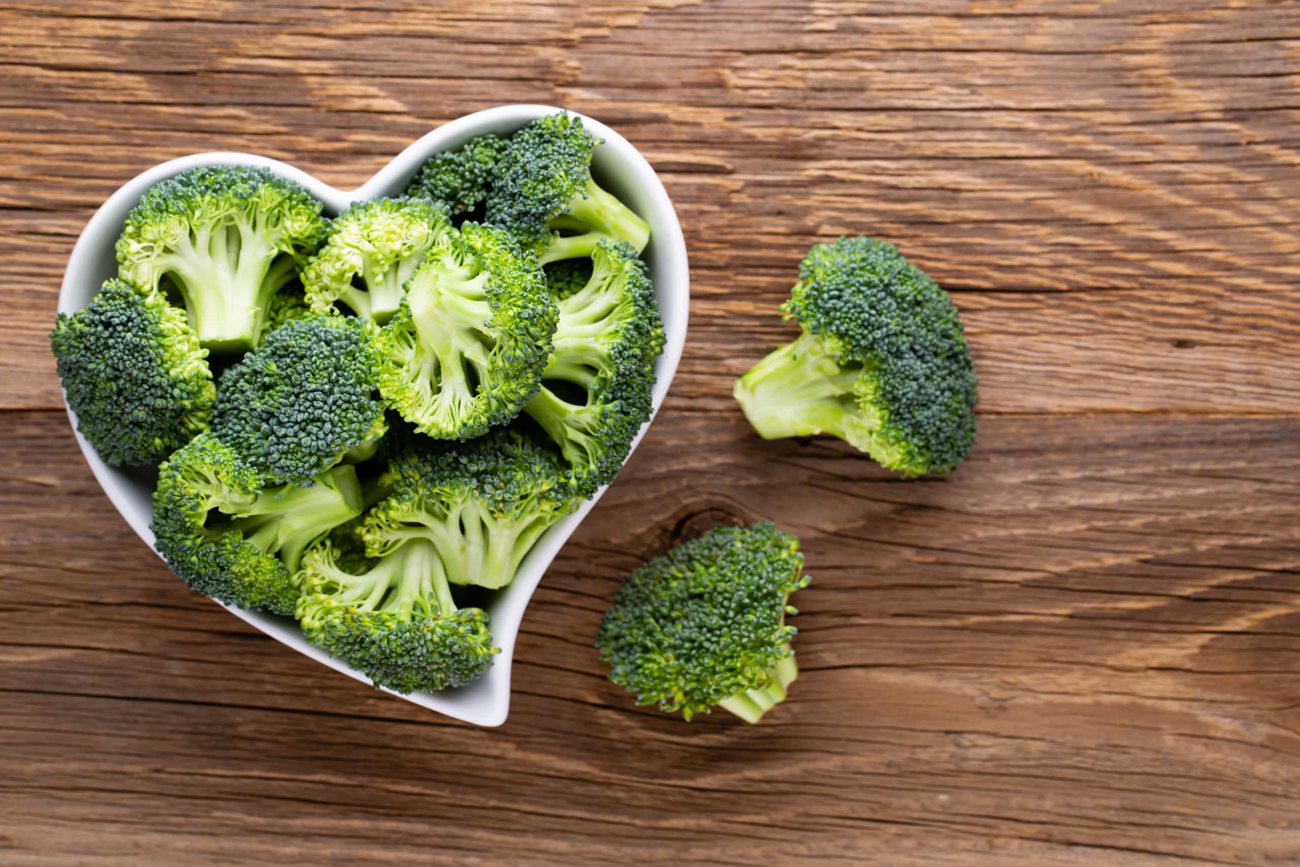 fresh broccoli as a part of a healthy diet to help lower a1c