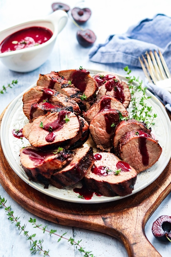 Pork tenderloin on a table